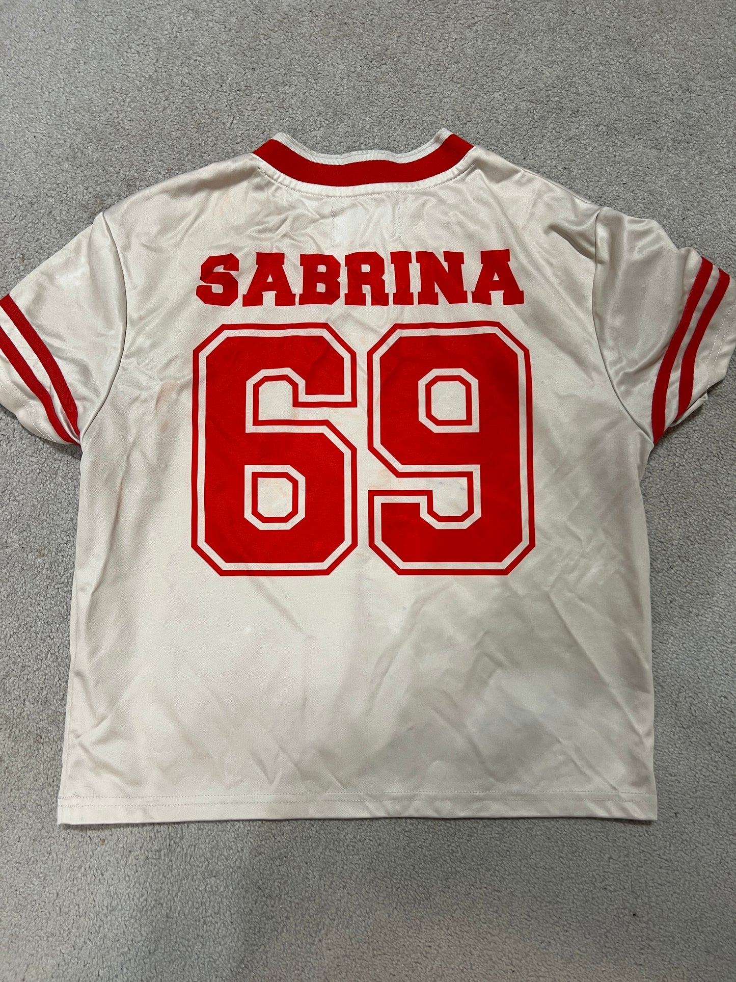 Sabrina Carpenter Official Short N Sweet Top Tour Size Medium Sabrina 69 on back