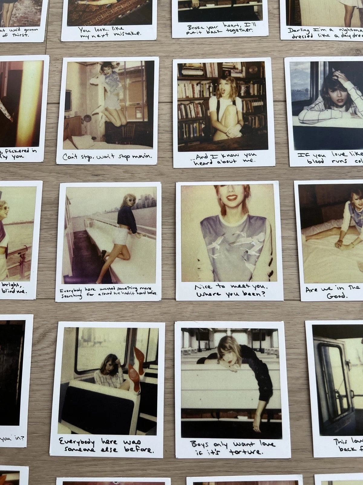 Taylor Swift 1989 Custom Polaroids Set Complete #65