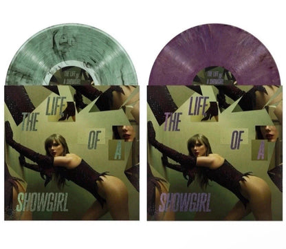 Taylor Swift Life Of A Showgirl Shiny Bug Violet + Wintergreen Vinyl Set IN HAND SEALED