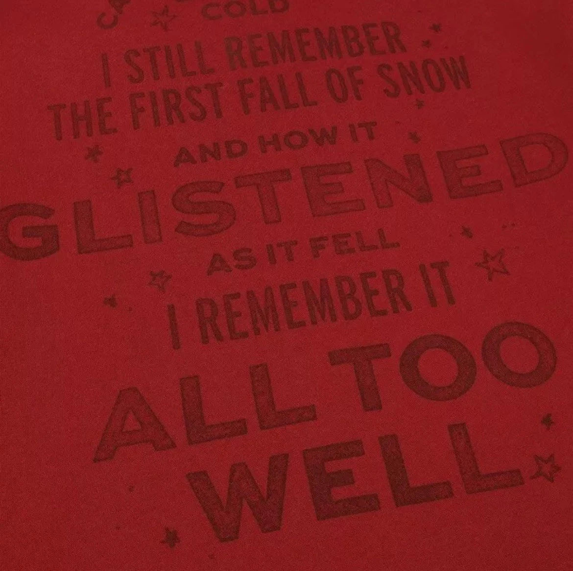 RED (TAYLOR'S VERSION) I REMEMBER IT ALL TOO WELL ZIP POLO NWT SIZE MEDIUM