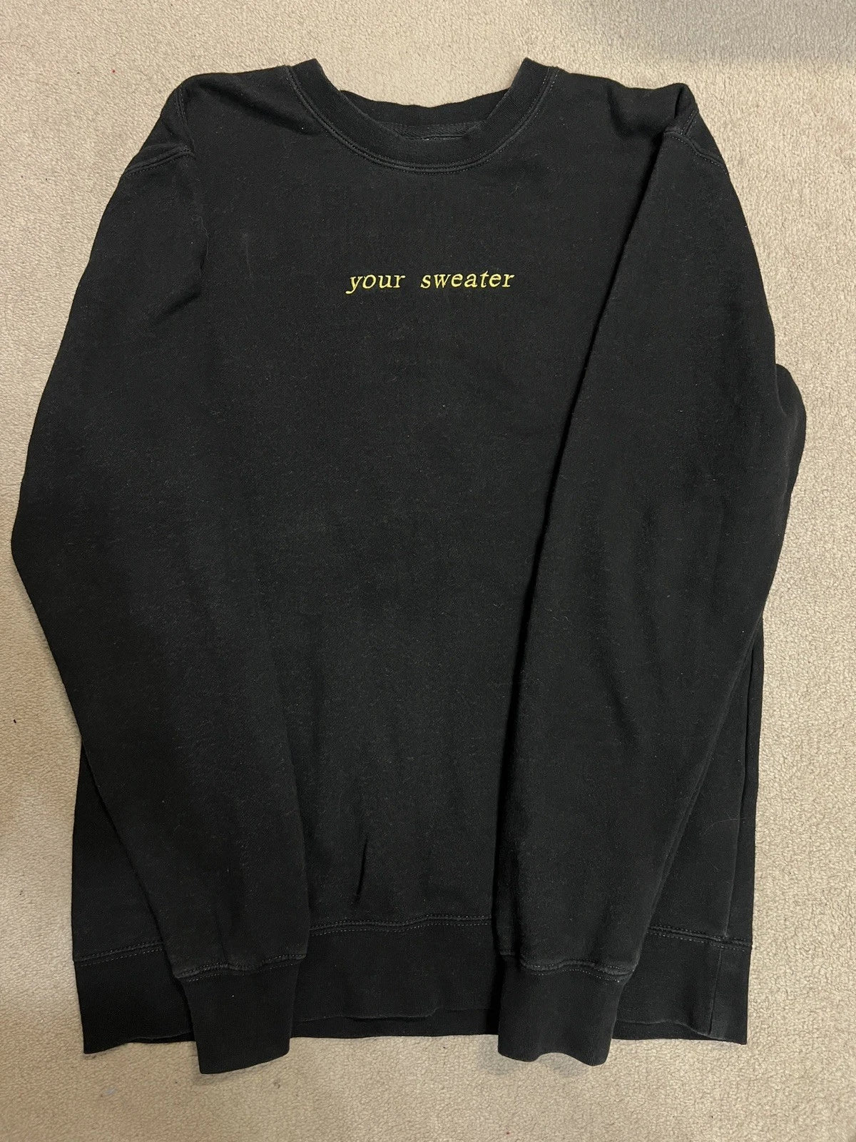 Conan Gray Original Heather Sweater Black 2023 Size Small S