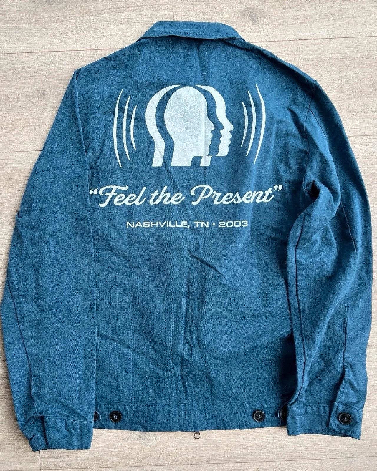 Paramore Blue Zip Up Jacket Eras Tour 2024 w/ Taylor Swift Size XXL