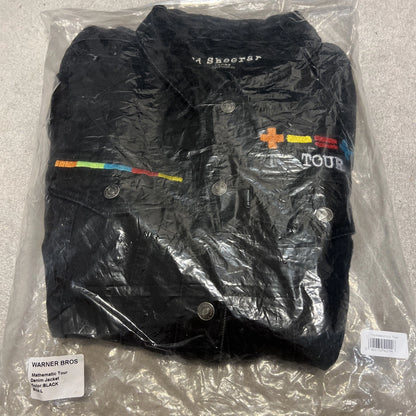 Ed Sheeran Mathematics Tour Black Denim Jacket Size Large