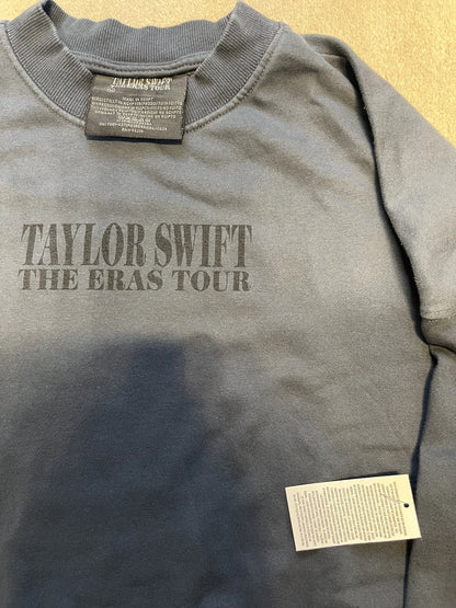 Taylor Swift Eras Tour Blue Crewneck - Size Medium - Official Tour Merchandise
