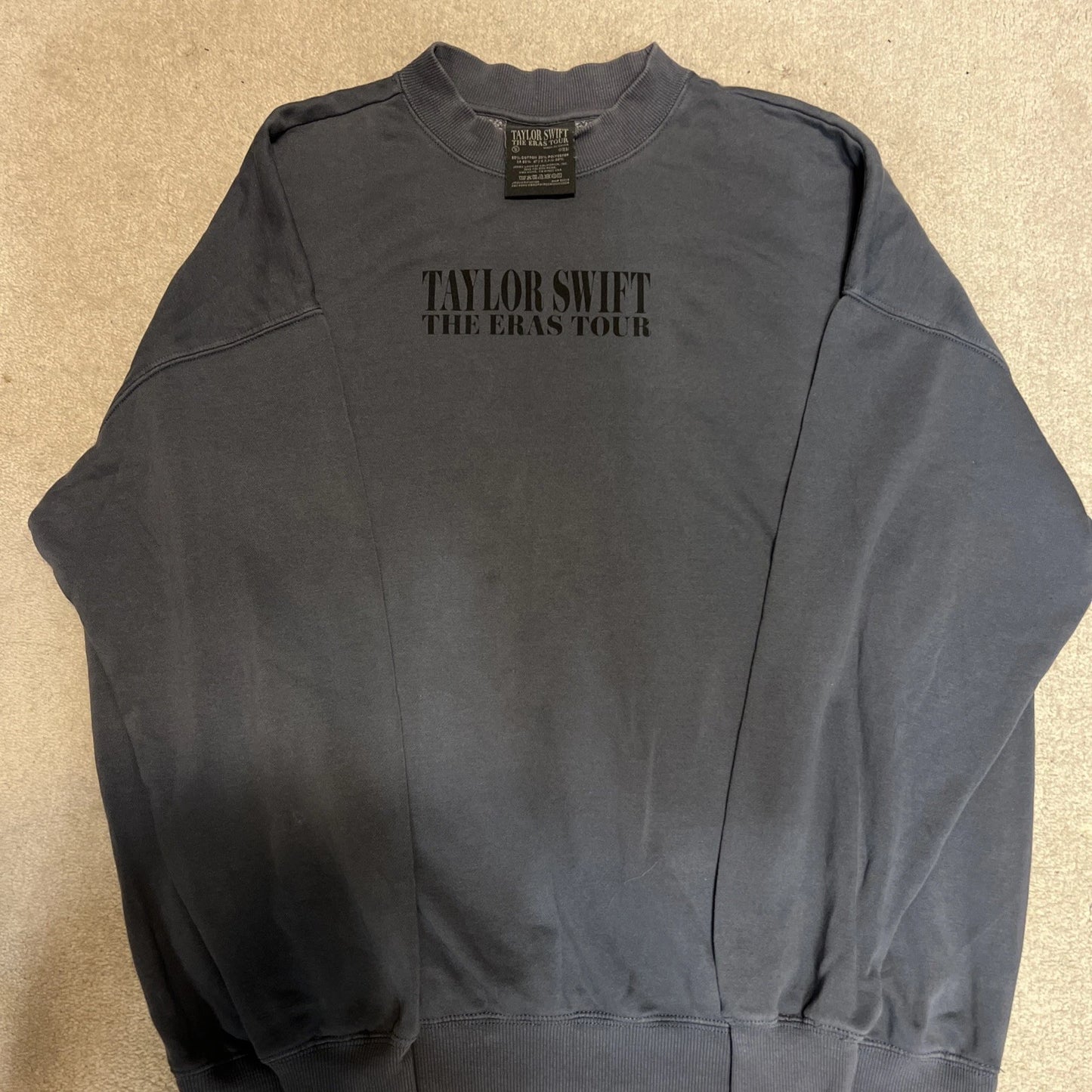 Taylor Swift Eras Tour Blue Crewneck - Size Small - Official Tour Merchandise