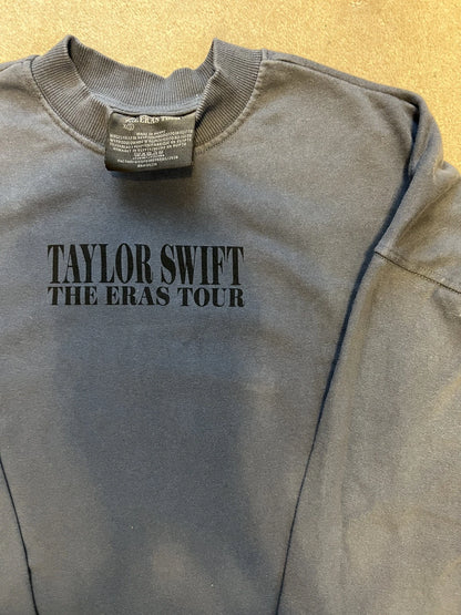 Taylor Swift Eras Tour Blue Crewneck - Size XS - Official Tour Merchandise