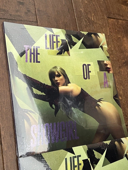 Taylor Swift Life Of A Showgirl Shiny Bug Violet + Wintergreen Vinyl Set IN HAND SEALED