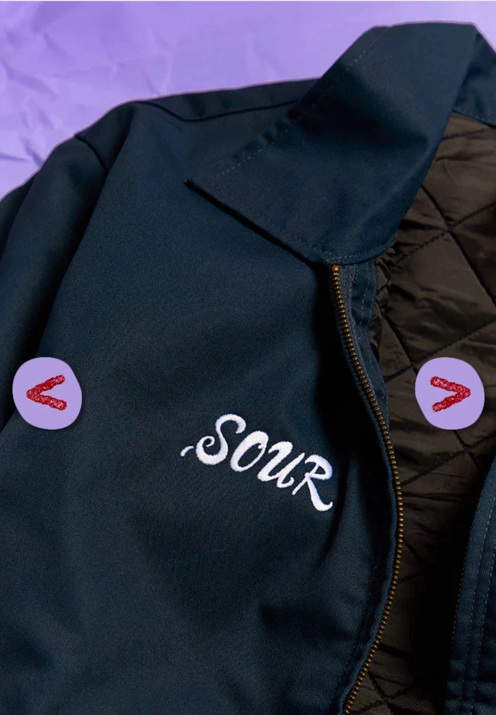 Olivia Rodrigo Sour Work Jacket Blue Navy Dickies Size Medium UK